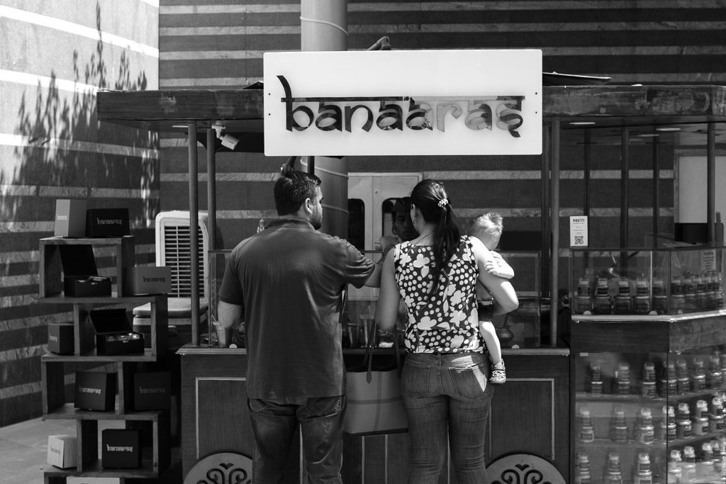 Theres no need to avoid all street food while travelling. Just look for signs that they are practicing good hygiene - like this one in Gurgaon, India